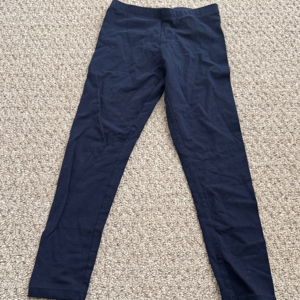 Bundle of 4 Children’s Place Girls Navy Blue Leggings - size M 7/8 - Picture 2 of 3
